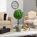 20” Eucalyptus Single Ball Topiary Artificial Tree