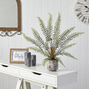 20” Fern Artificial Plant in Decorative Planter