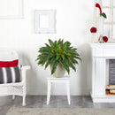 22” Boston Fern Artificial Plant in Sandstone Planter