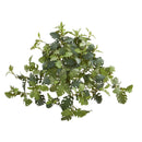 22” Dusty Miller Hanging Artificial Plant (Set of 3)