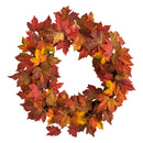 22” Maple Leaf Artificial Wreath