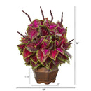 23” Coleus Artificial Plant in Decorative Planter