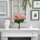 24” Artificial Lilac  Arrangement with  Cylinder Glass Vase