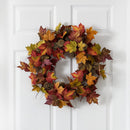 24” Maple Pine Cone Wreath