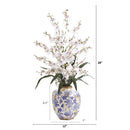28” Dancing Lady Orchid Artificial Arrangement in Decorative Vase