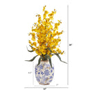 28” Dancing Lady Orchid Artificial Arrangement in Decorative Vase