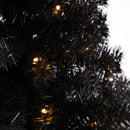 3’ Black Artificial Christmas Tree with 50 LED Lights and 118 Bendable Branches