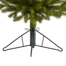 3' Cambridge Spruce Flat Back Artificial Christmas Tree with 50 Warm White (Multifunction) LED Lights and 113 Bendable Branches