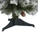 3' Flocked White River Mountain Pine Artificial Christmas Tree with Pinecones