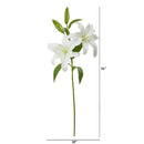 31” Rubrum Lily Artificial Flower (Set of 3)