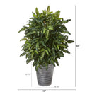32” Bracken Fern Artificial Plant in Decorative Tin Planter