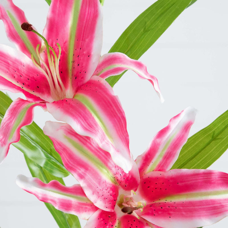 artificial asiatic lily 33" Artificial Stargazer Lily Flower
