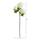 33” Snowball Hydrangea Artificial Flower (Set of 2)