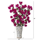 39” Bougainvillea Artificial Arrangement in Decorative Vase