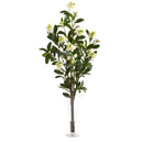 39” Peach Blossom Artificial Arrangement in Flared Vase