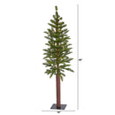 4’ Alaskan Alpine Artificial Christmas Tree with 50 Clear Microdot (Multifunction) LED Lights and 56 Bendable Branches