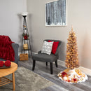 4’ Champagne Pencil Artificial Christmas Tree with 150 (multifunction) Clear LED Lights