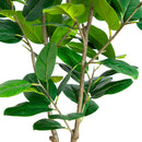 4' Artificial Audrey Ficus Tree in Rustic Decorative Planter