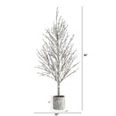 4’ Snowed Twig Artificial Christmas Tree in Decorative Planter