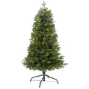 4' Vermont Fir Artificial Christmas Tree with 100 Clear LED Lights