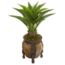 40” Agave Artificial Plant in Decorative Planter