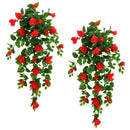 41" UV Resistant Artificial Hibiscus Hanging Plant (Indoor/Outdoor) - Set of 2