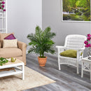 45” Areca Palm Artificial Tree in in Terracotta Planter (Real Touch)