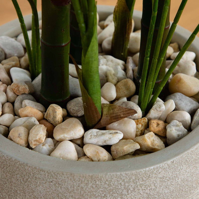 areca palm sand 4.5' Areca Palm Artificial Tree in Sand Colored Planter