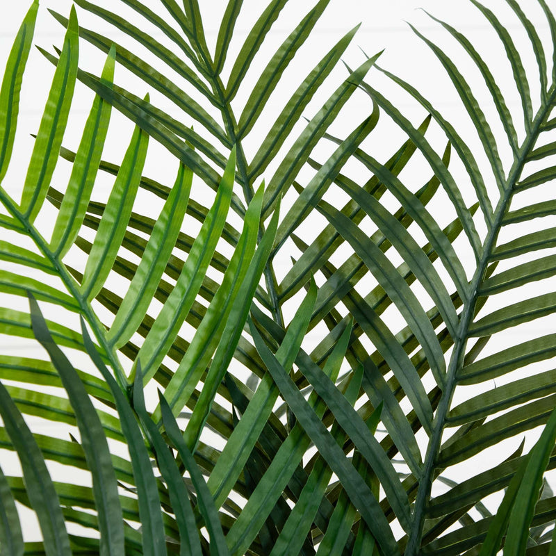 areca palm artificial tree Nearly Natural 5ft. Areca Palm Artificial Tree in Sand Colored Planter
