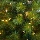 4.5’ Green Valley Pine Artificial Christmas Tree with 100 Warm White LED Lights and 201 Bendable Branches in Decorative Urn
