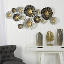 4.5’ x 2’ Layered Floral Metal Wall Art Decor