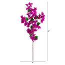 47" Artificial Bougainvillea Stems - Set of 3
