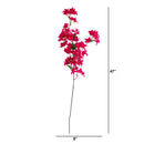 47" Artificial Bougainvillea Stems - Set of 3