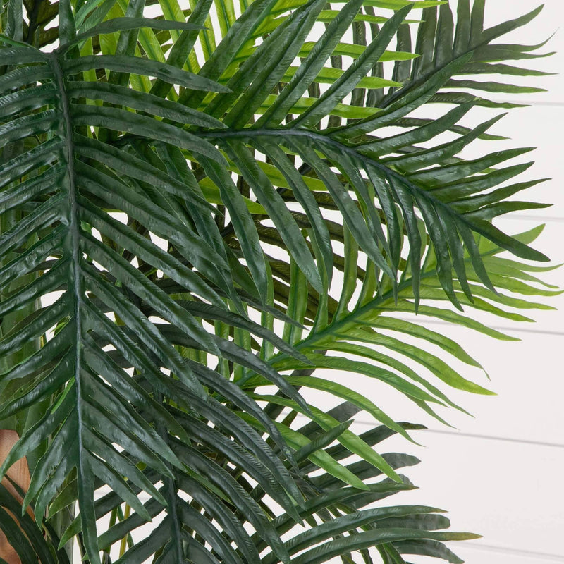 5.5 areca palm artificial tree Nearly Natural 5.5-ft Areca Palm Artificial Tree in Slate Finished Planter (Real Touch)