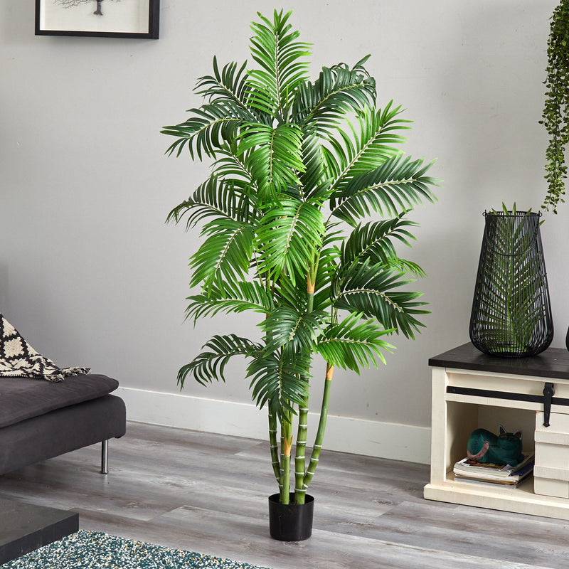 Nearly Natural 5 ft. Areca Silk Tree