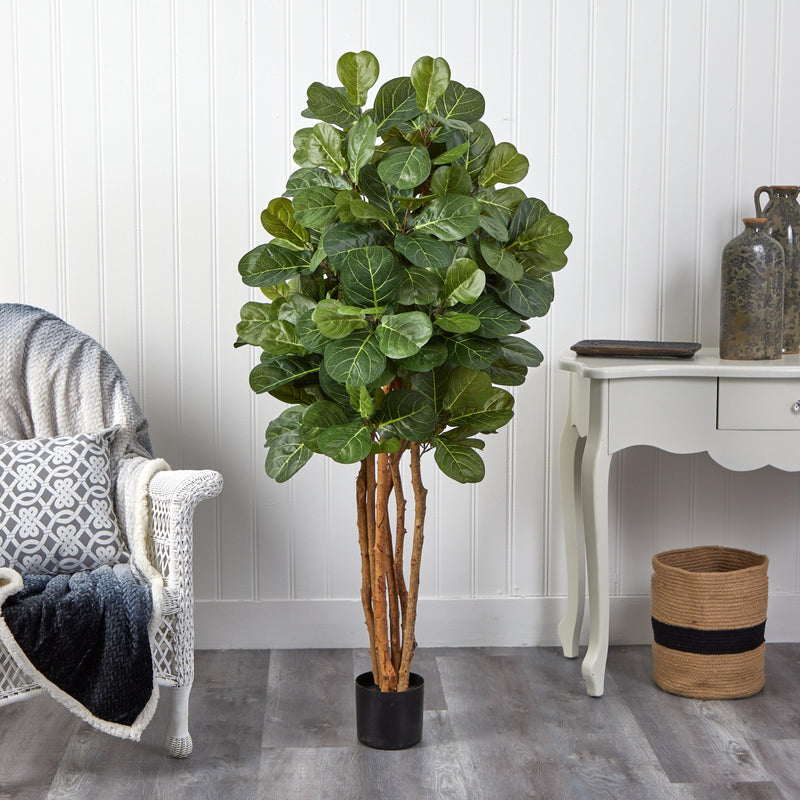 5’ Artificial Fiddle Leaf Fig Tree