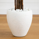 5’ Azalea Artificial Tree in White Planter