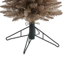 5’ Champagne Pencil Artificial Christmas Tree with 250 (multifunction) Clear LED Lights and 438 Bendable Branches