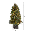 5' Colorado Fir Flocked Dusted Artificial Christmas Tree