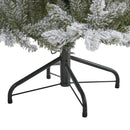 5’ Flocked West Virginia Spruce Artificial Christmas Tree with 200 Clear Lights and 604 Bendable Branches