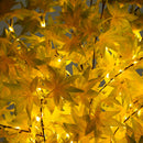5' Pre-Lit Yellow Autumn Maple Artifical Fall Tree with 250 Warm White LED Lights