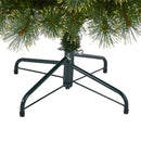 5’ Golden Tip Washington Pine Artificial Christmas Tree with 150 Clear Lights, Pine Cones and 432 Bendable Branches