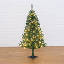 5' Northern Tip Pine Artificial Christmas Tree with 150 Clear LED Lights