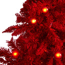 5' Red Flocked Fraser Fir Artificial Christmas Tree