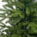 5’ Swedish Fir Artificial Christmas Tree with 160 Warm White LED Lights and 403 Bendable Branches in Tower Planter