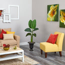 52” Traveler’s Palm Artificial Plant in Charcoal Urn (Real Touch)