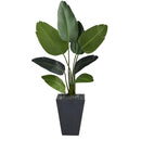 52” Traveler's Palm Artificial Tree in Slate Planter