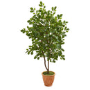 53” Oak Artificial Tree in Terra-Cotta Planter