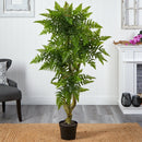 5.5' Boston Fern Artificial Tree UV Resistant (Indoor/Outdoor)