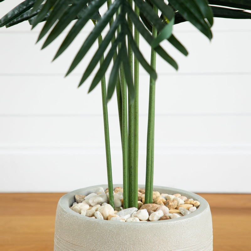 palm tree planter 5.5' Paradise Artificial Palm Tree in Sand Colored Planter